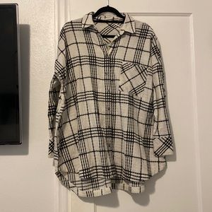 Free People checkered tunic